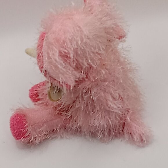 TY PUNKIES Collection Pipsqueak PINK Shaggy ELEPHANT Stuffed Animal 9” - Picture 4 of 7